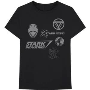 Marvel Comics - Iron Man Stark Expo Mens Large T-Shirt - Black