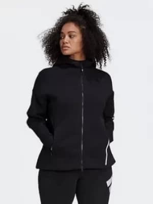 adidas Z.n.e. Sportswear Hoodie (plus Size), Black, Size 2X, Women