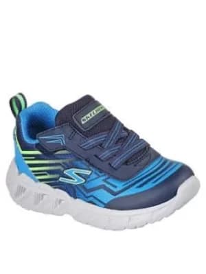 Skechers MAGNA-LIGHTS LIGHT UP BOYS TODDLER TRAINERS, Navy, Size 6 Younger