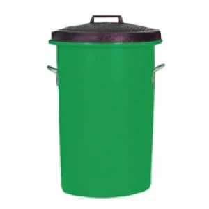 Slingsby Heavy Duty Coloured Dustbin 85 Litre Green 311965