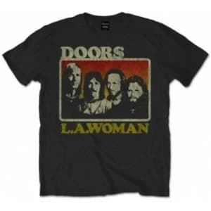 The Doors LA Woman Mens Blk T Shirt: Medium