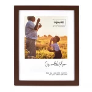 Moments Wooden Photo Frame with Mount 6" x 6" -Grandchildren