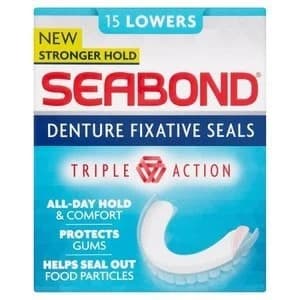 Seabond Denture Fixative Seals Triple Action 15 Lowers