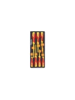Beta Tools M226 7pc VDE Insulated Screwdriver Set in Soft Tray for Roller Cab