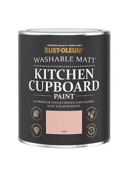 Rust-Oleum Washable Matt Finish Kitchen Cupboard Paint - Coral