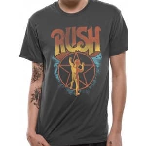 Rush - Starman Colour Mens Medium T-Shirt - Grey