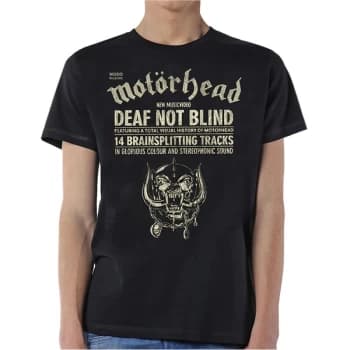 Motorhead - Deaf Not Blind Unisex Large T-Shirt - Black