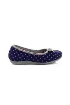 Louise Polka Dot Bow Slippers