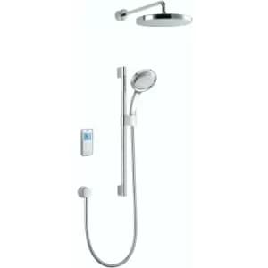Mira Vision dual rear fed digital shower pumped - Chrome/White