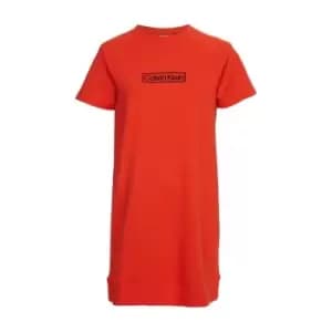 Calvin Klein Short Sleeve Nightshirt - Red