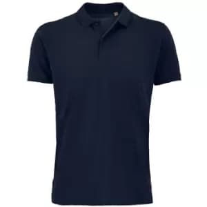 SOLS Mens Planet Pique Organic Polo Shirt (3XL) (French Navy)