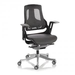 Adroit Zure Executive Chair Black Frame Mesh Charcoal Ref EX000220