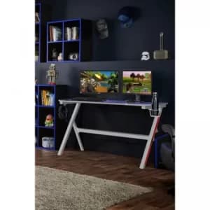 Velar LED White Gaming Desk