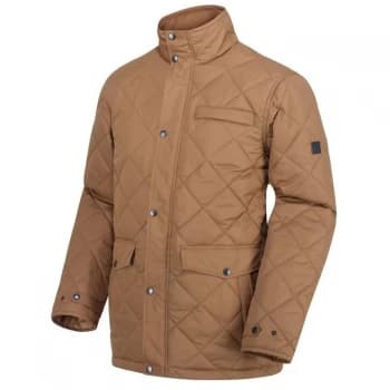 Regatta Locke Quilted Full Zip Jacket - Dark Camel