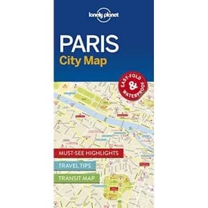 Lonely Planet Paris City Map Sheet map, folded 2016