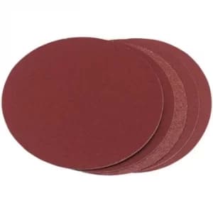 Draper Five Assorted Grit Aluminium Oxide Sanding Discs (150mm)