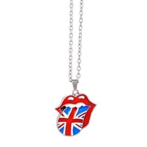 The Rolling Stones - Union Jack Tongue Necklace
