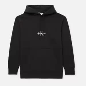 Calvin Klein Jeans Mens Plus Monogram Logo Hoodie - Black - XXXL
