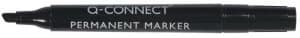 Q Connect Perm Marker Chisel Black - 10 Pack