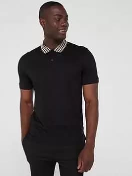 BOSS Parlay 180 Regular Fit Polo Shirt - Black, Size 2XL, Men