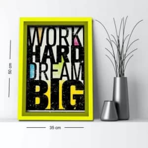 3550AHS-009 Multicolor Decorative Framed MDF Painting