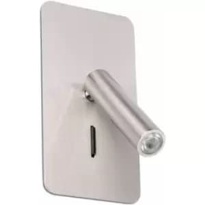 Suau matt nickel wall lamp