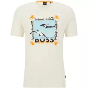 Boss Boss Shark T-Shirt Mens - Beige