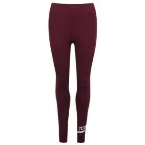 Tommy Sport Logo Leggings - Deep Rouge
