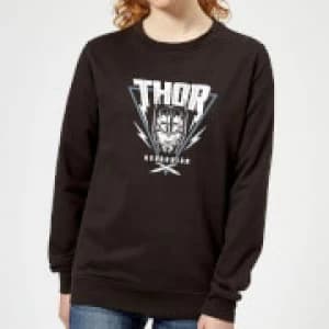 Marvel Thor Ragnarok Asgardian Triangle Womens Sweatshirt - Black