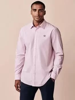 Crew Clothing Crew Classic Micro Gingham Shirt - Light Pink Size M Men