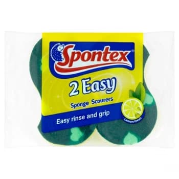 Spontex Easy Sponge Scourer 2 Pack