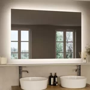 Rectangular LED Bathroom Mirror with Demister 1200 x 800mm - Vela