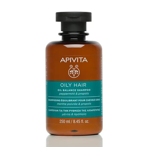 Apivita Oily Hair Peppermint & Propolis Shampoo 250ml