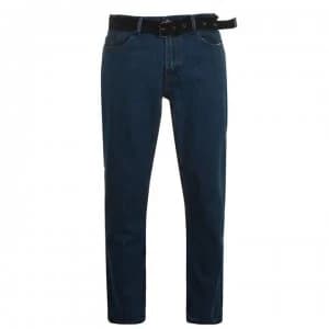 Pierre Cardin Web Belt Mens Jeans - Solid Mid