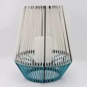 Callow Outdoor Solar Rattan Effect Lantern with LED Candle