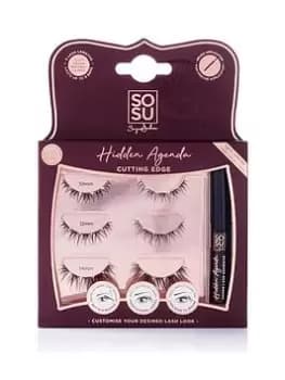 SOSU Cosmetics Hidden Agenda Undetectable Lashes - Cutting Edge, One Colour, Women