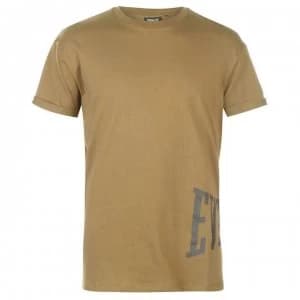 Everlast Print T Shirt Mens - Khaki