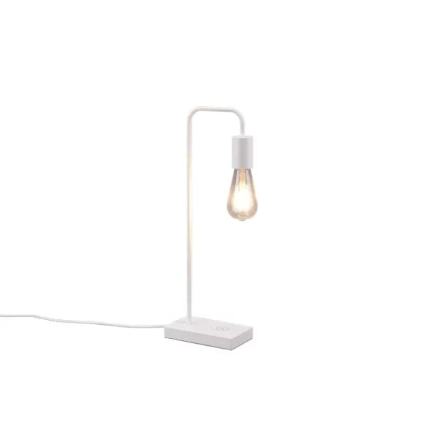 Milla Modern Table Lamp White Matt