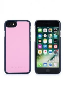 Jack Wills Saffiano Inlay Shell Apple iPhone 678 Wray Pink Navy