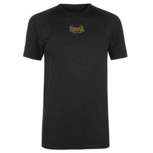 Lonsdale MTK Pro Range T Shirt Mens - Black/Gold