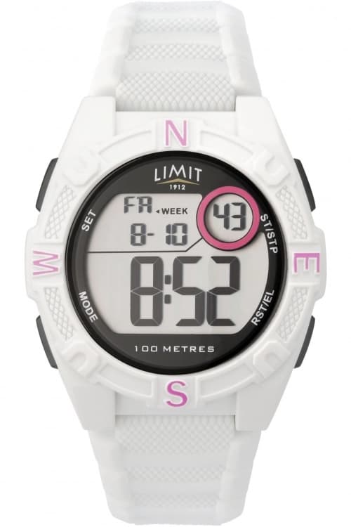 Limit Lcd Chronograph Sports Watch - 5964.66 - white