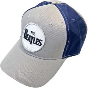 The Beatles - Drum Logo Unisex Baseball Cap - Blue/Grey