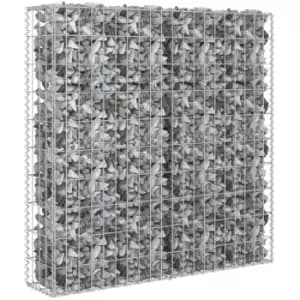 Vidaxl - Gabion Wall with Covers Galvanised Steel 80x20x100cm Silver