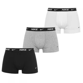 Nike 3 Pack Boxer Trunks Mens - Blk/Gry/Wht MP1