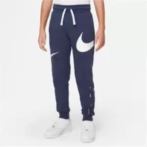 Nike Fleece Swoosh Joggers Junior Boys - Blue