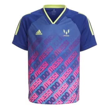 adidas AEROREADY Messi Football-Inspired Iconic Jersey Ki - Victory Blue / Semi Solar Yell