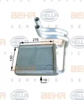 x1 Behr Heat Exchanger 8FH351315-241 Genuine replacement part for Car Made in KR