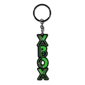 Microsoft Xbox Logo Gunmetal Metal Keychain, Black/Green (Ke441854Xbx)