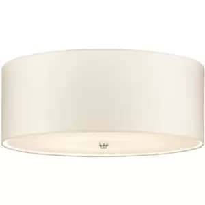 Elstead - LightBox Fletcher 26 Flush Ceiling Light with Polished Chrome Finial