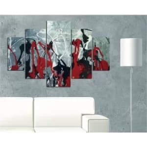 ST182 Multicolor Decorative MDF Painting (5 Pieces)